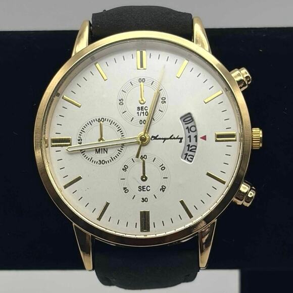 Black & Gold Men’s Watch - Picture 1 of 5